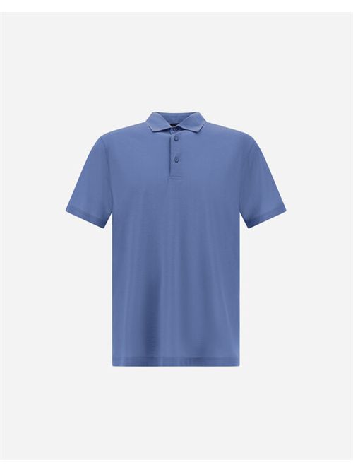POLO SHIRT HERNO | JPL00115U.520059127 BLU BALENA CHIARO